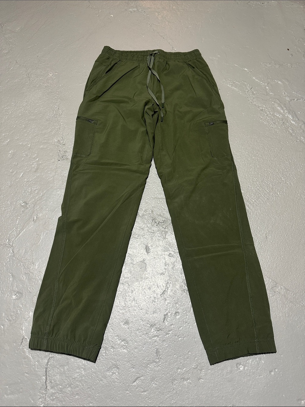 Eddie Bauer Olive Green Women's Fleece Lined Cargo Jogger Pants